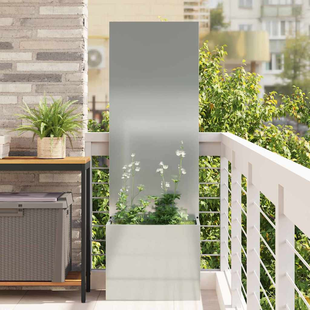 vidaXL Garten Sichtschutz-Leinwand Silber 50 x 32 x 150 cm