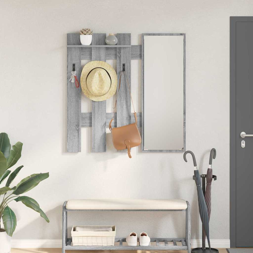 vidaXL Wandmontierter nachttisch Graues Sonoma 100 x 10 x 100 cm