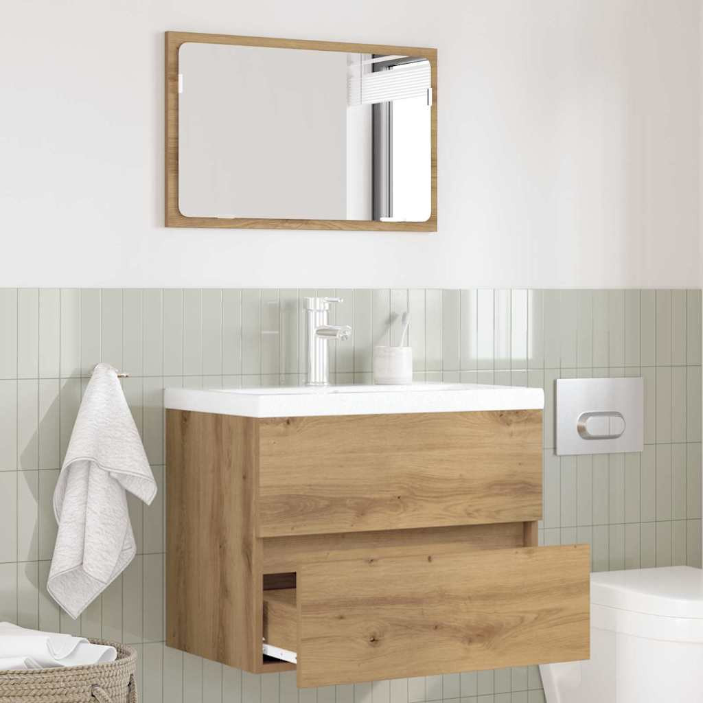 vidaXL Badezimmermöbel-Set 2 Stk. Artisan-Eiche 57 x 37 x 45 cm