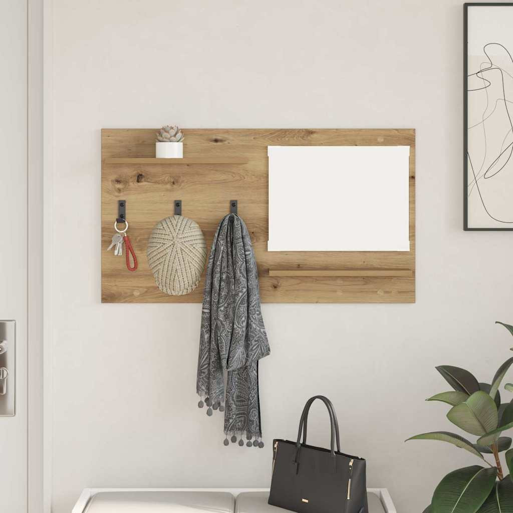 vidaXL Wandmontierter nachttisch Wandhalterung Artisan-Eiche
