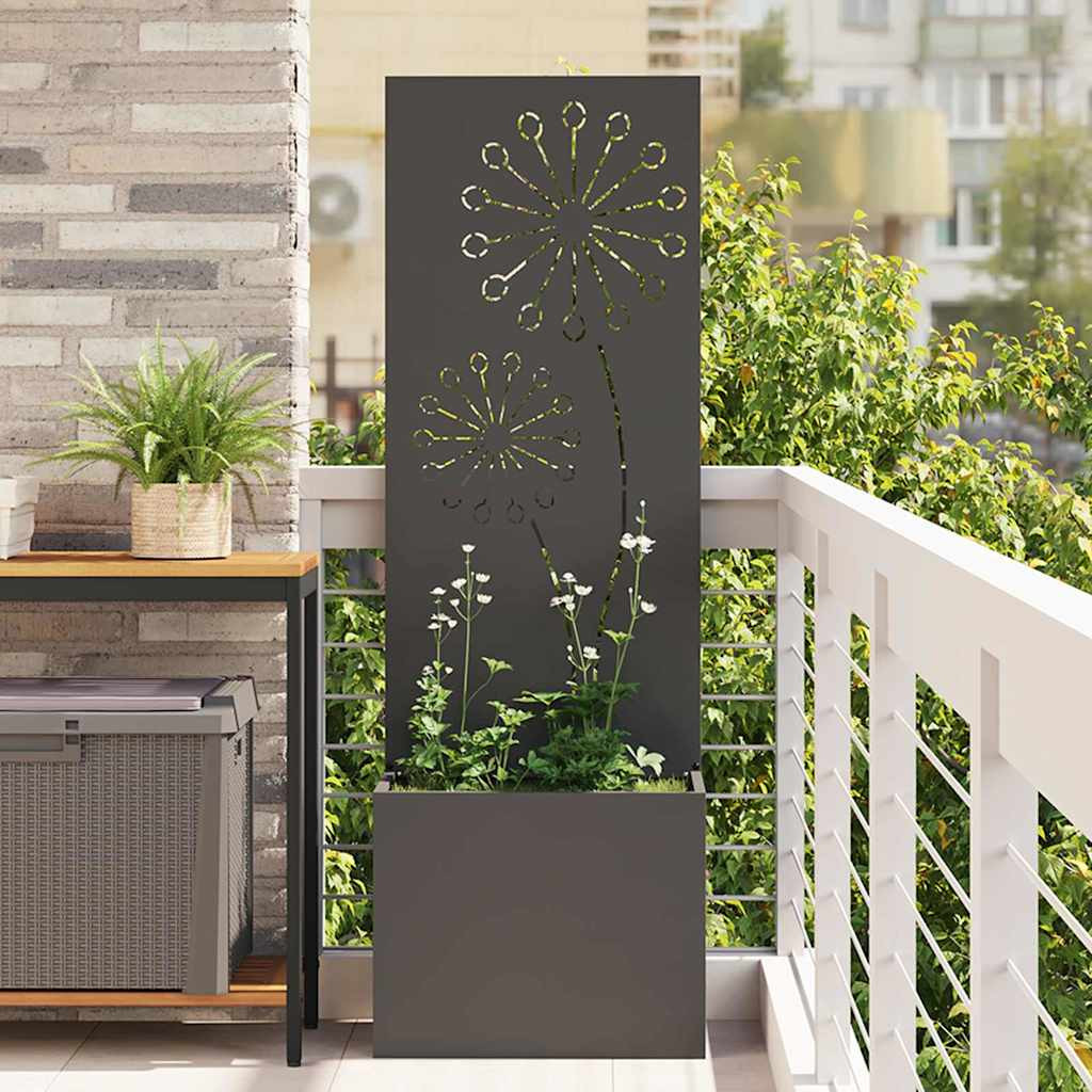 vidaXL Garten Sichtschutz-Leinwand Schwarz 50 x 32 x 150 cm