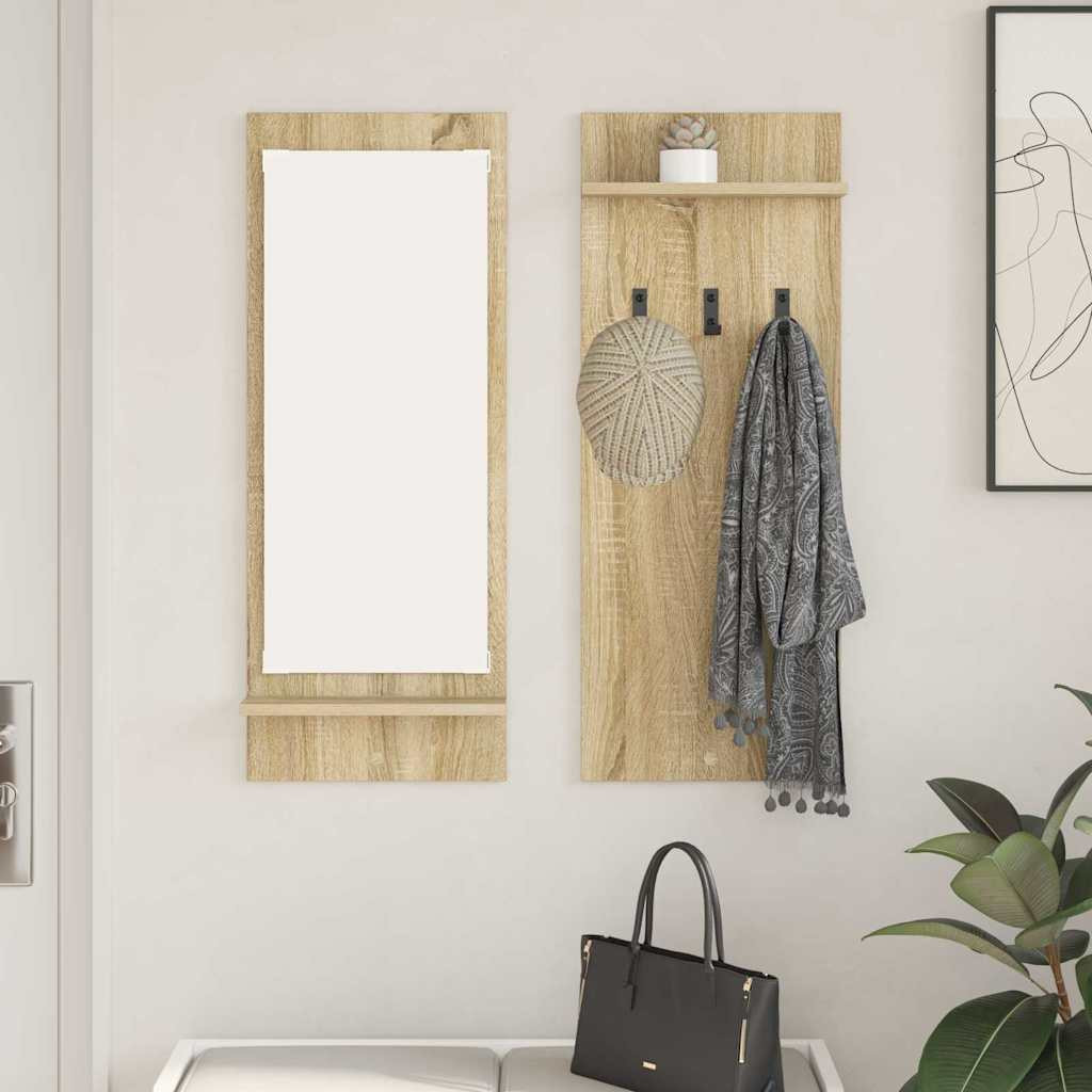 vidaXL Wandmontierter nachttisch Sonoma-Eiche 70 x 10 x 90 cm