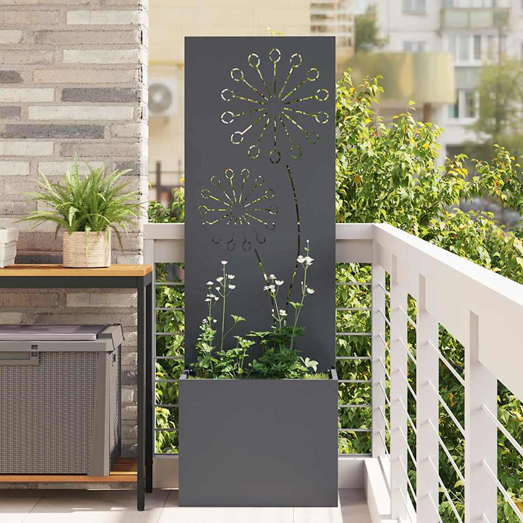 vidaXL Garten Sichtschutz-Leinwand Anthrazit 50 x 32 x 150 cm