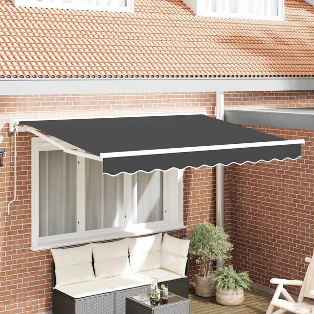 vidaXL Markisenrahmen Anthrazit 250 x 200 cm
