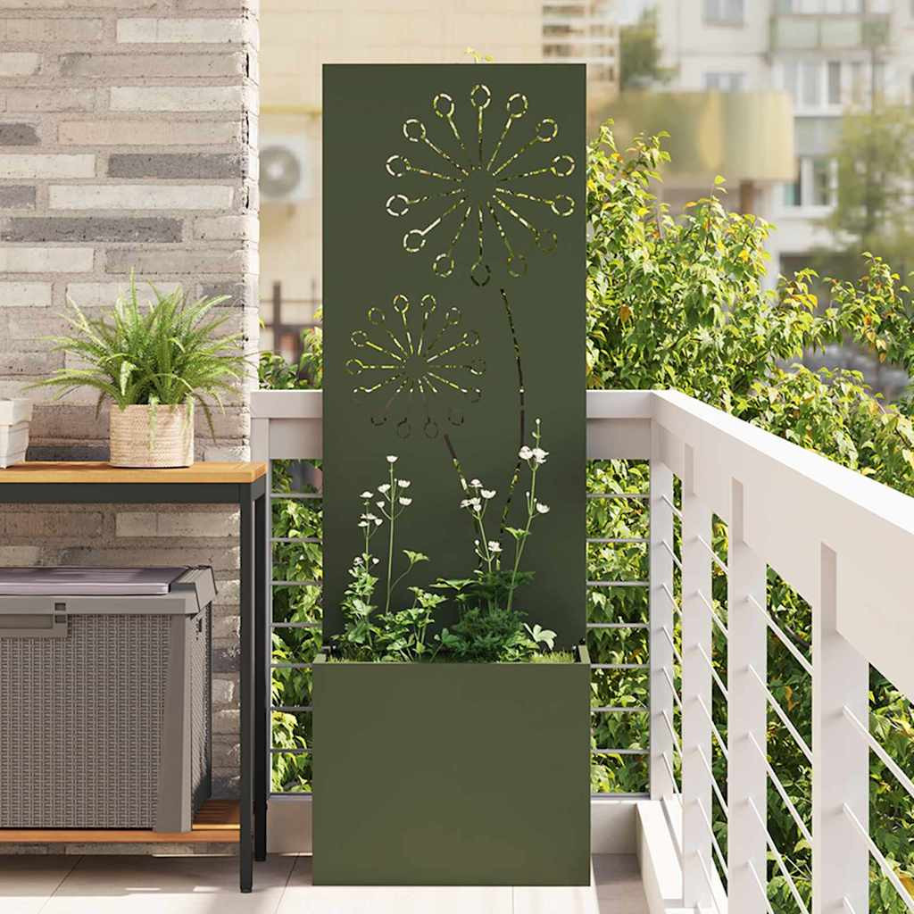 vidaXL Garten Sichtschutz-Leinwand Olivgrün 50 x 32 x 150 cm