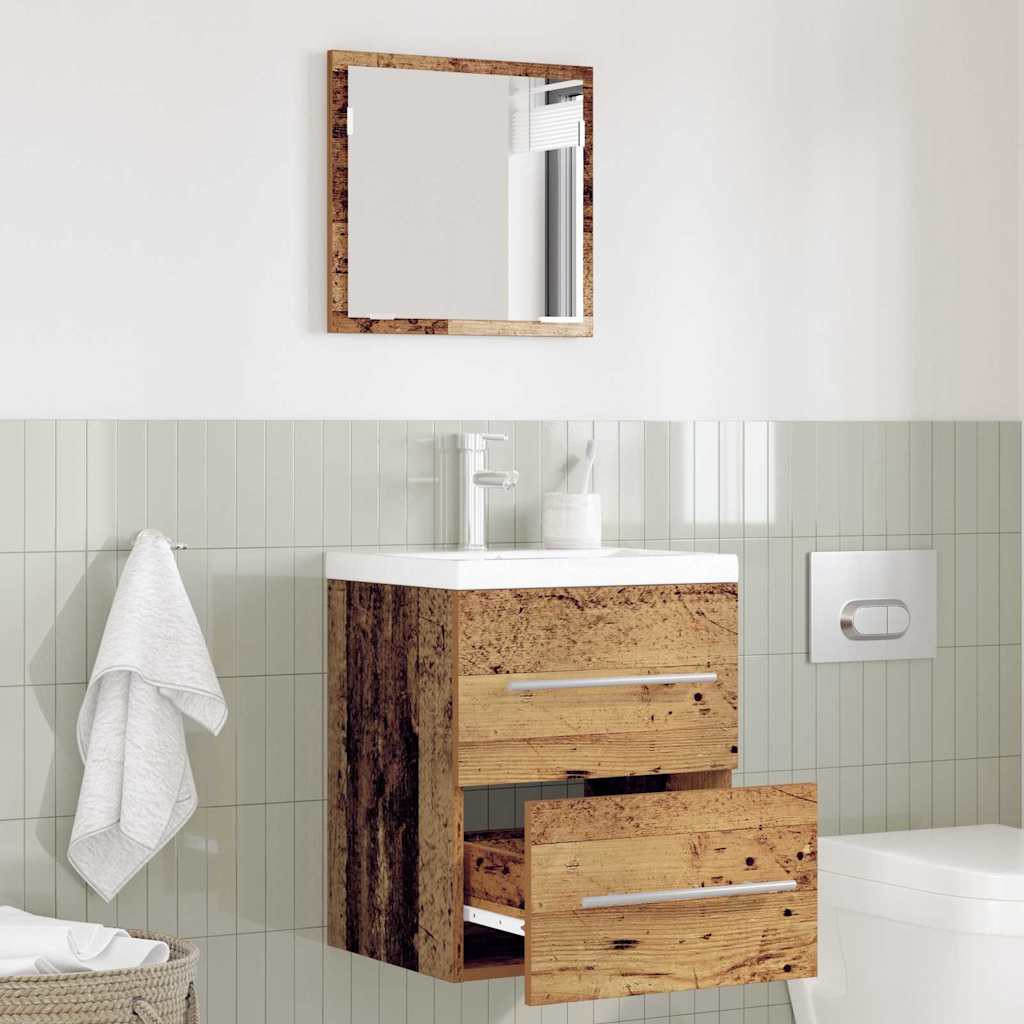 vidaXL Badezimmermöbel-Set mit Schubladen Braun 41 x 38,5 x 48 cm