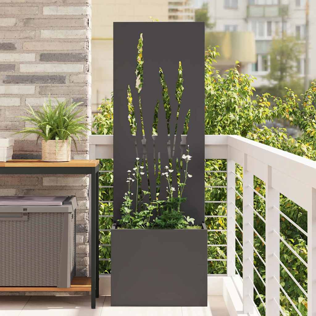 vidaXL Garten Sichtschutz-Leinwand Schwarz 50 x 32 x 150 cm