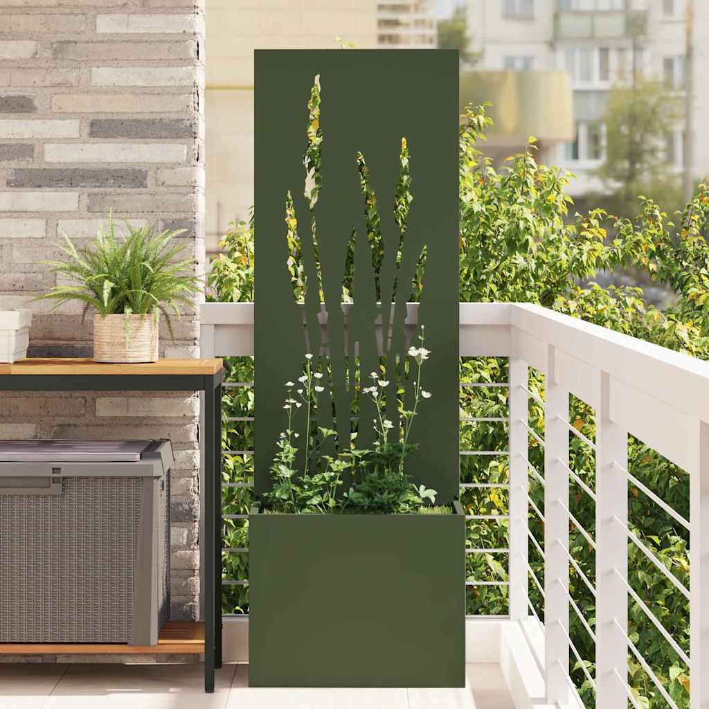 vidaXL Garten Sichtschutz-Leinwand Olivgrün 50 x 32 x 150 cm