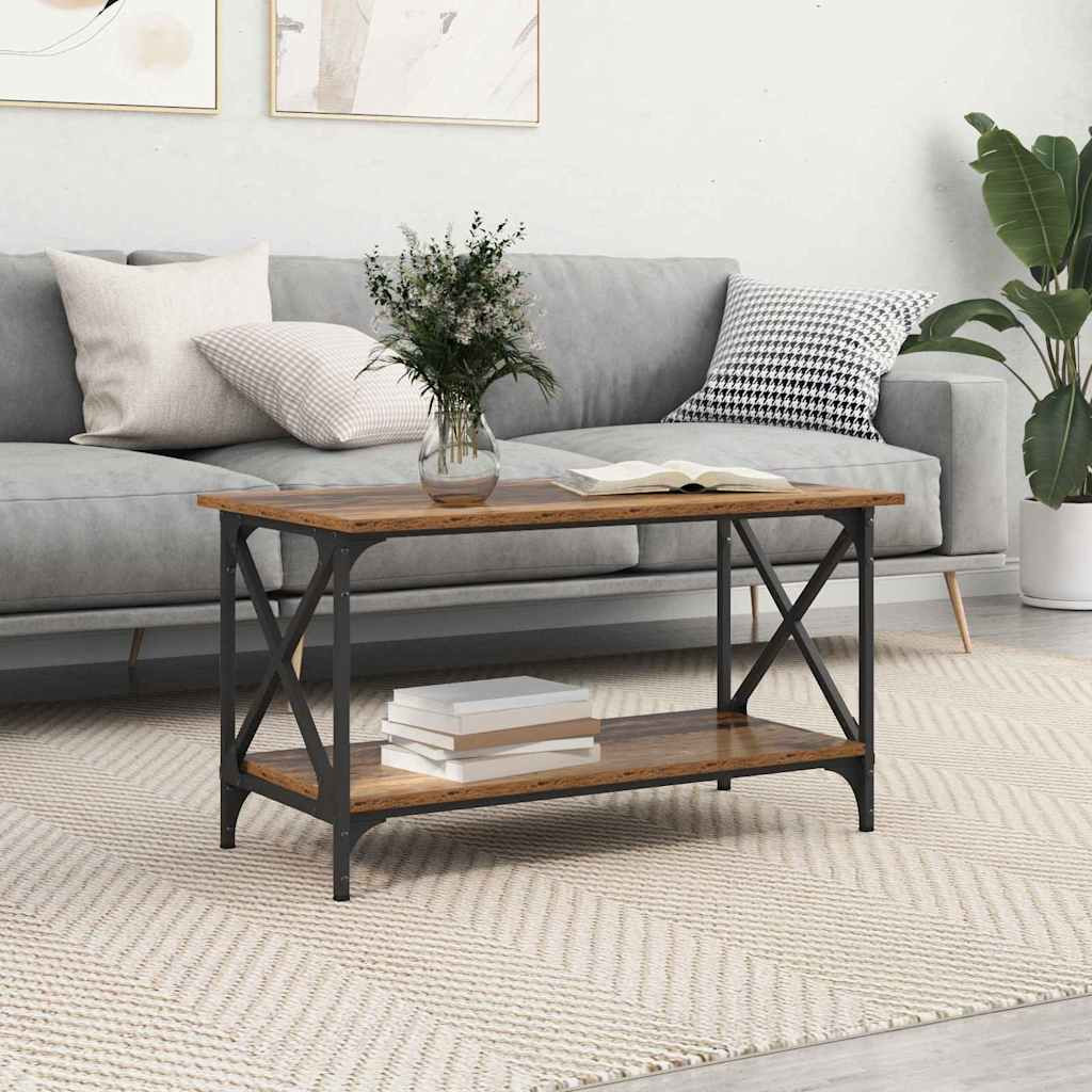 vidaXL Couchtisch Altholz 80 x 45 x 45.5 cm Holzwerkstoff