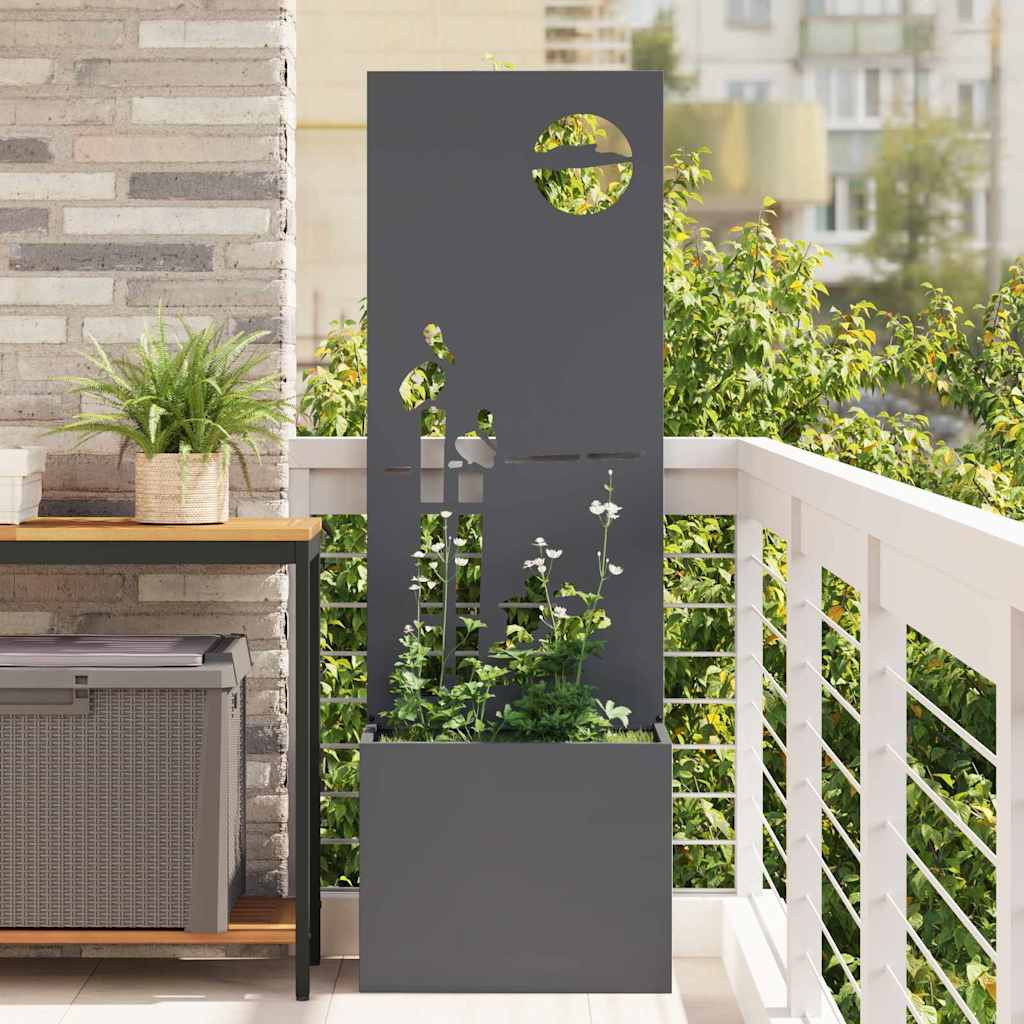 vidaXL Garten Sichtschutz-Leinwand Anthrazit 50 x 32 x 150 cm