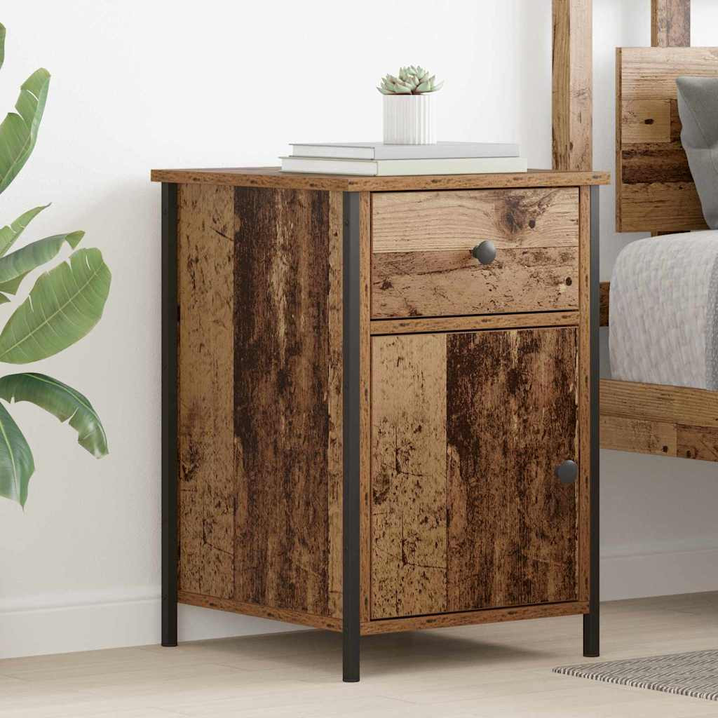 vidaXL Nachttisch 2 pcs Altholz 40 x 42 x 60 cm Holzwerkstoff