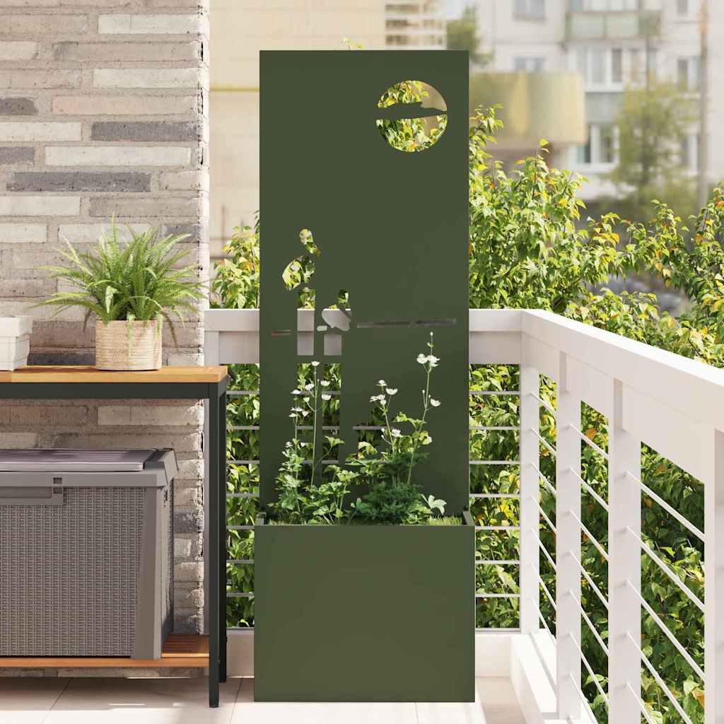 vidaXL Garten Sichtschutz-Leinwand Olivgrün 50 x 32 x 150 cm
