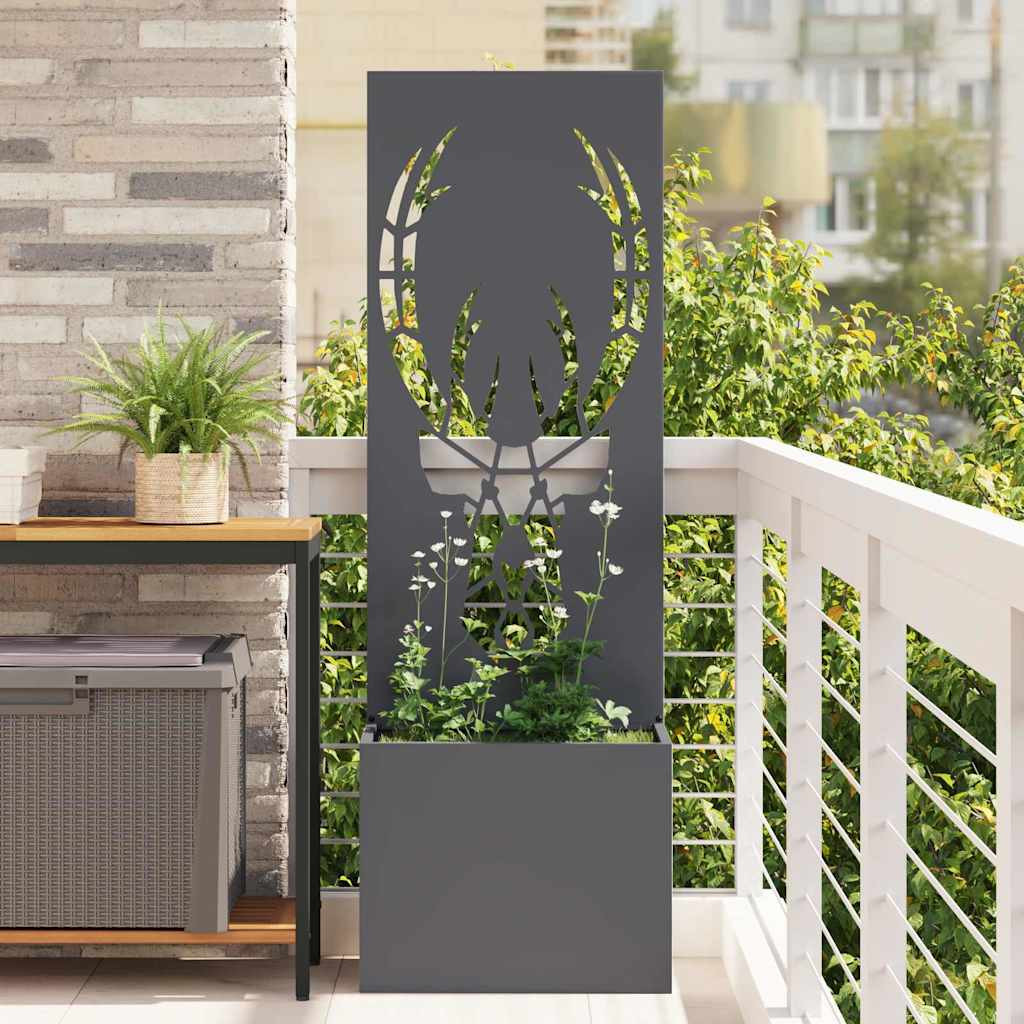 vidaXL Garten Sichtschutz-Leinwand Anthrazit 50 x 32 x 150 cm