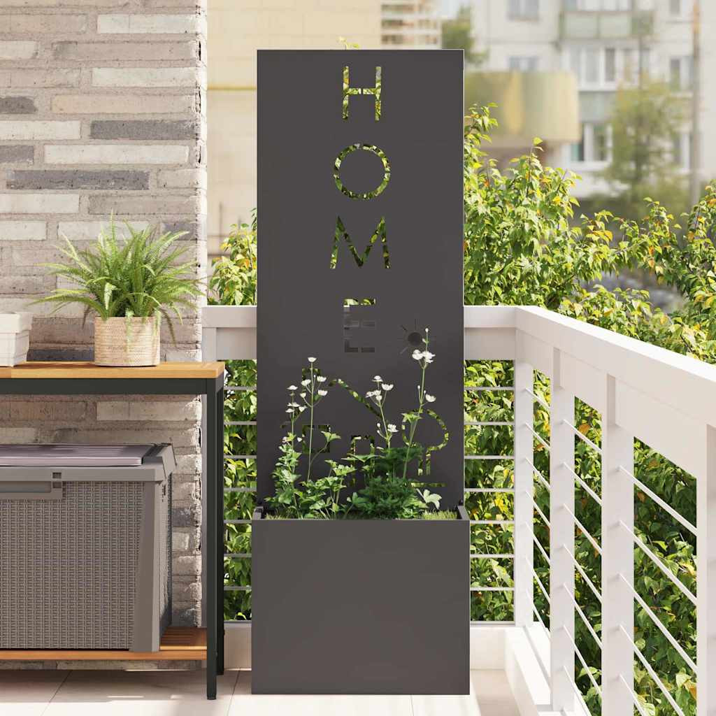 vidaXL Garten Sichtschutz-Leinwand Schwarz 50 x 32 x 150 cm