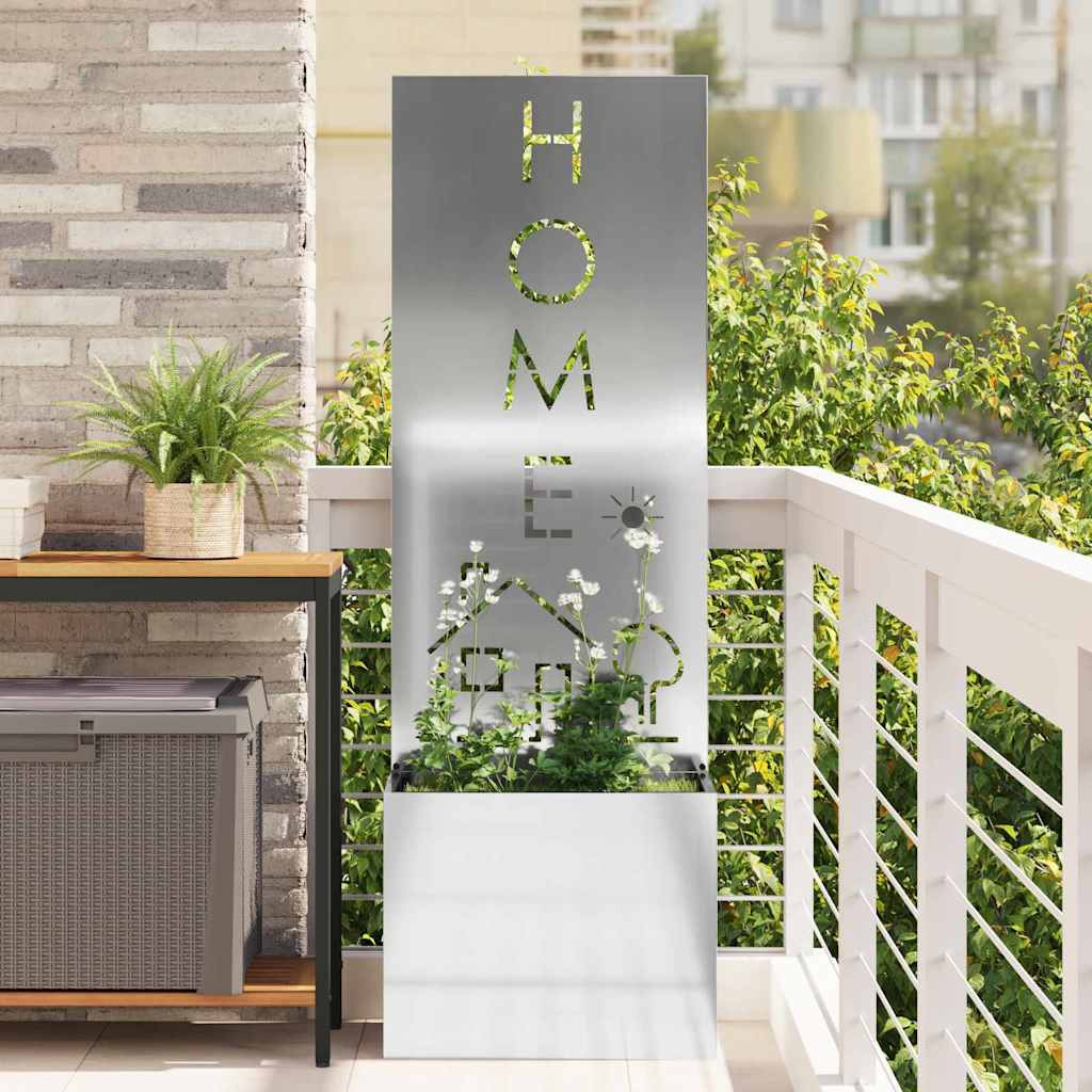 vidaXL Garten Sichtschutz-Leinwand Silber 50 x 32 x 150 cm