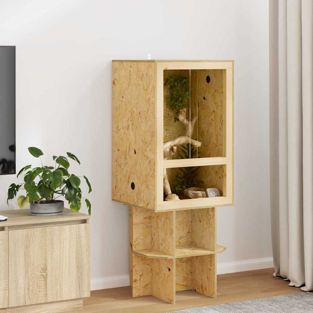 vidaXL Terrarium Braun 50 x 50 x 80 cm OSB