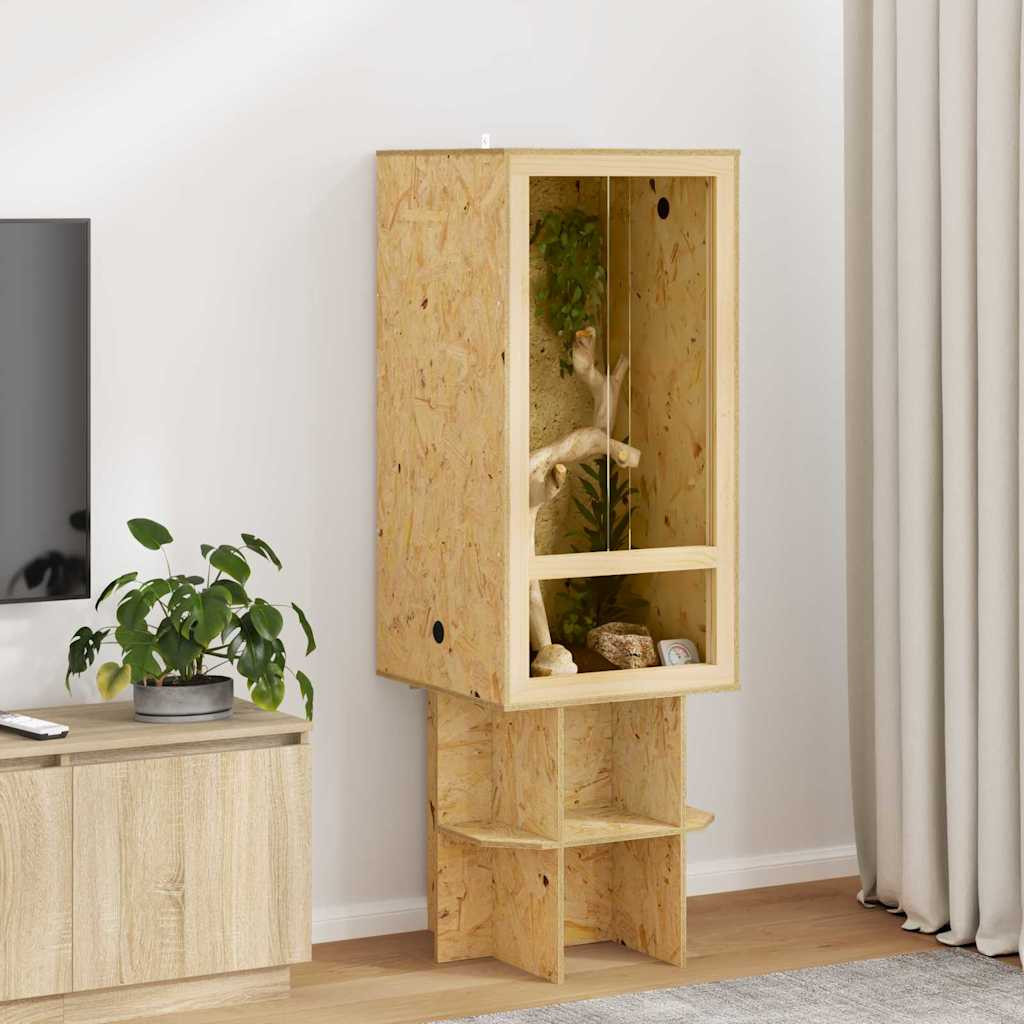 vidaXL Terrarium Braun 50 x 50 x 100 cm OSB