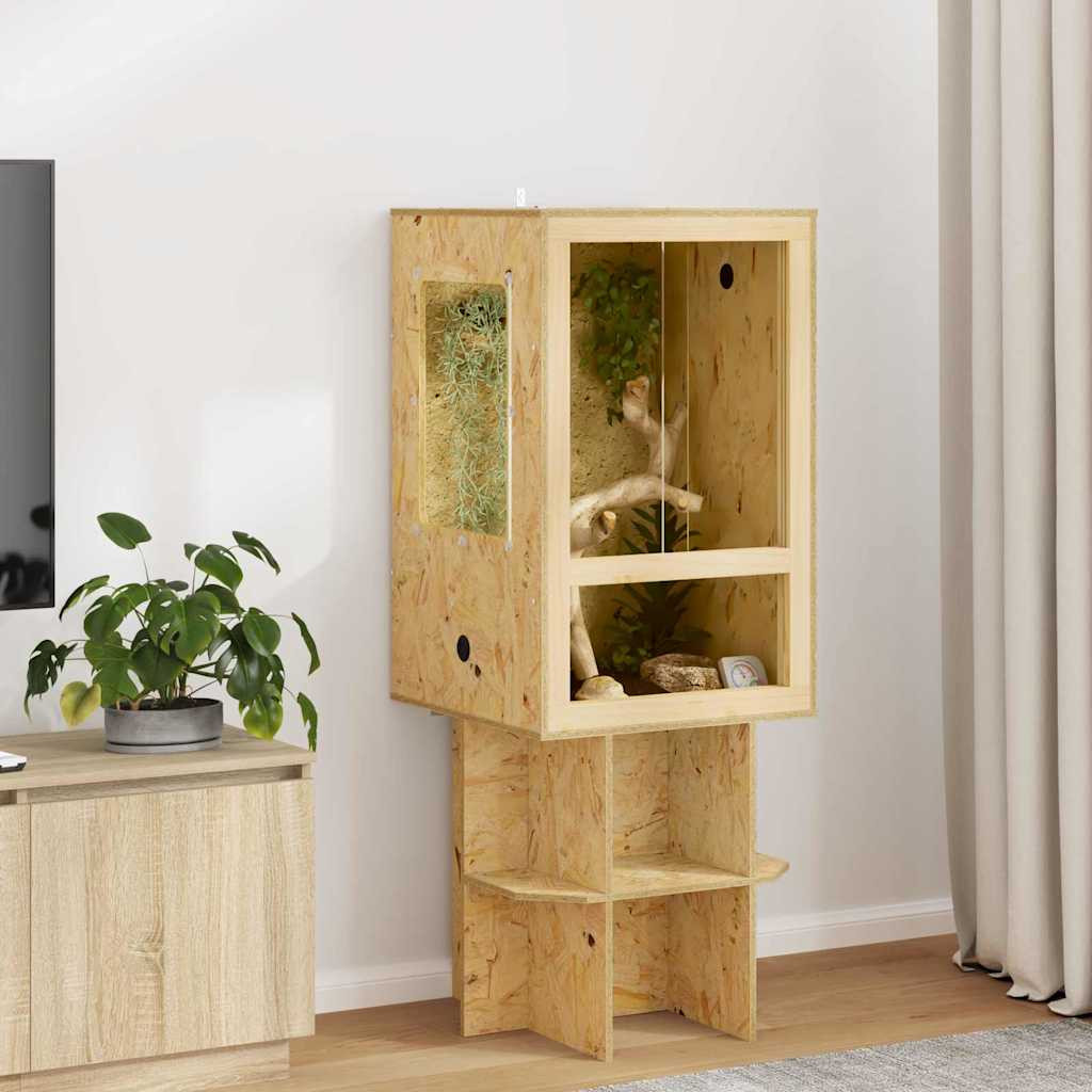 vidaXL Terrarium Braun 50 x 50 x 80 cm OSB