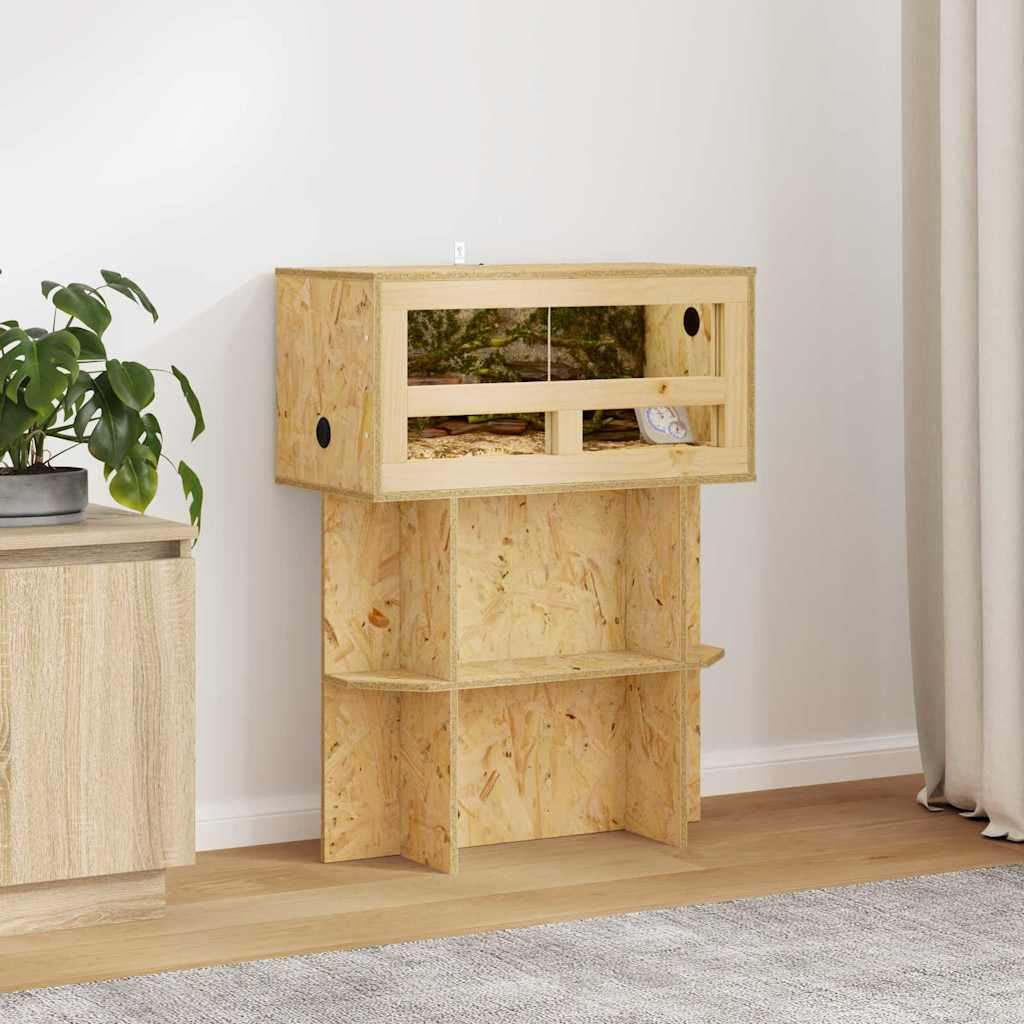 vidaXL Terrarienbasis mit Regal Braun 60 x 30 x 50 cm OSB