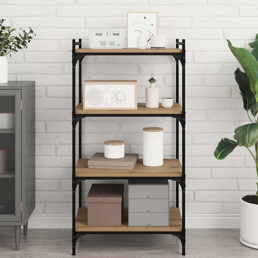 vidaXL Regalbrett 3 Ebenen 4 pcs 60 x 40 x 1,5 cm Holzwerkstoff Braun