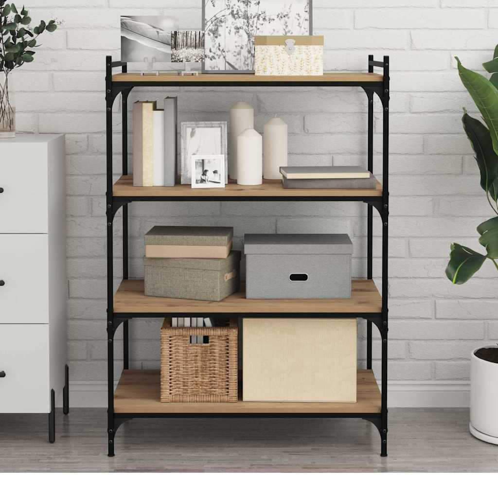 vidaXL Regalbrett 3 Ebenen 4 pcs 80 x 40 x 1,5 cm Holzwerkstoff Braun