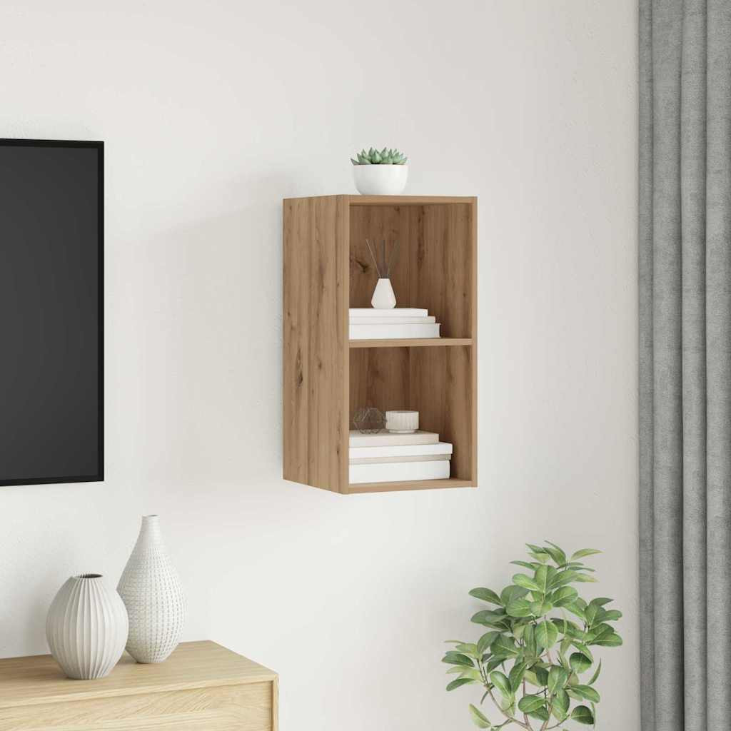 vidaXL TV-Schrankset 37 x 37 x 72 cm Artisan-Eiche Holzwerkstoff