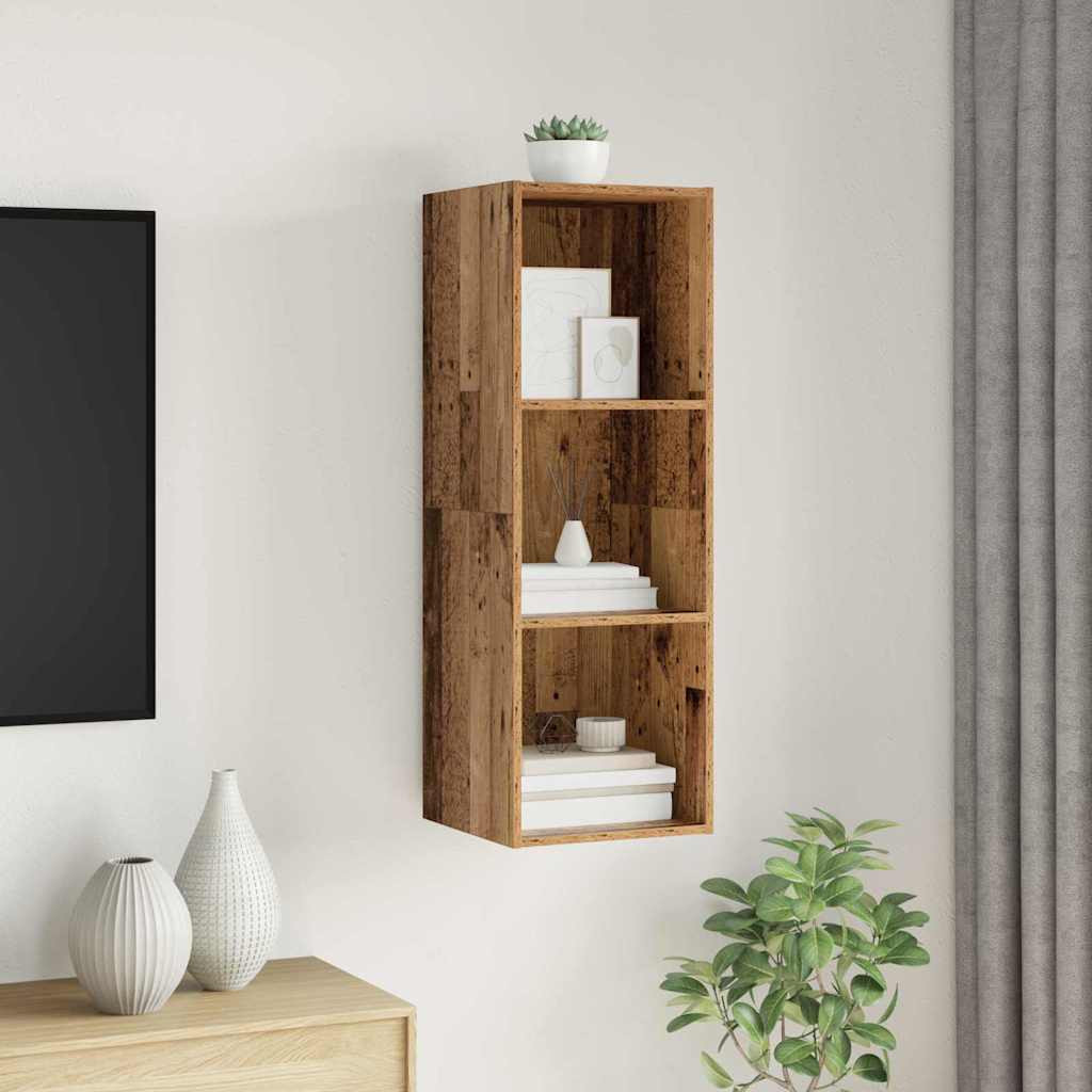 vidaXL TV-Schrankset Altholz 37 x 37 x 107 cm Holzwerkstoff