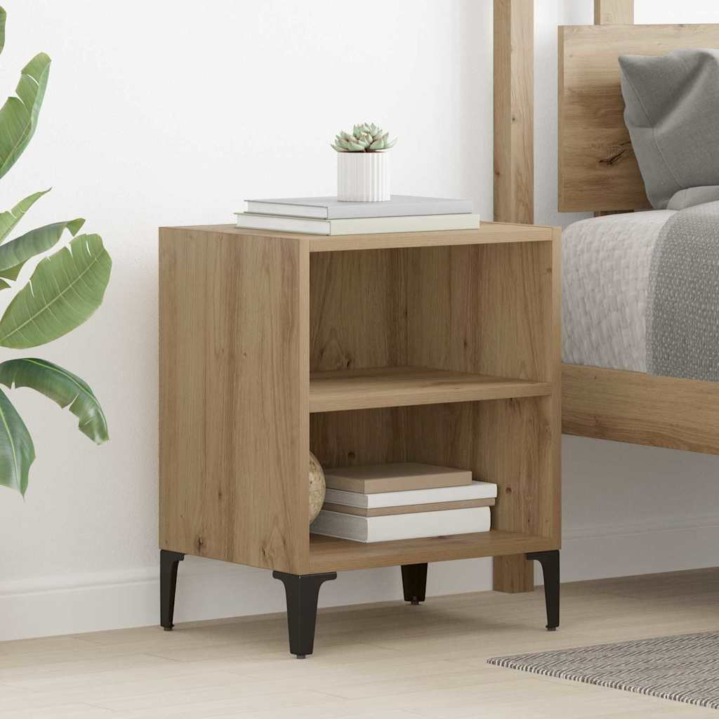 vidaXL Nachttisch 2 Stk. Artisan-Eiche 40 x 30 x 50 cm Holzwerkstoff