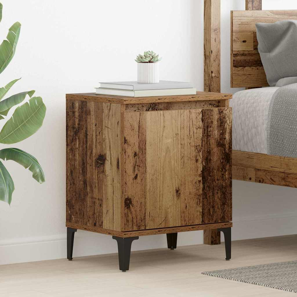 vidaXL Nachttisch Altholz 40 x 30 x 50 cm Holzwerkstoff