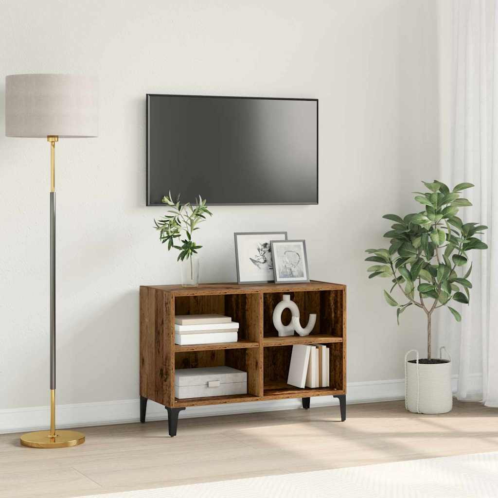 vidaXL TV-Schrankset Wandmontiert Braun Holzwerkstoff