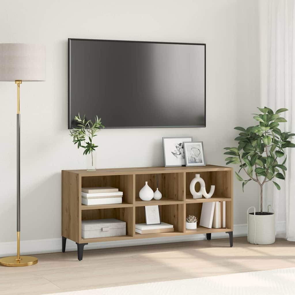 vidaXL TV-Schrankset 103,5 x 30 x 50 cm Braun Holzwerkstoff