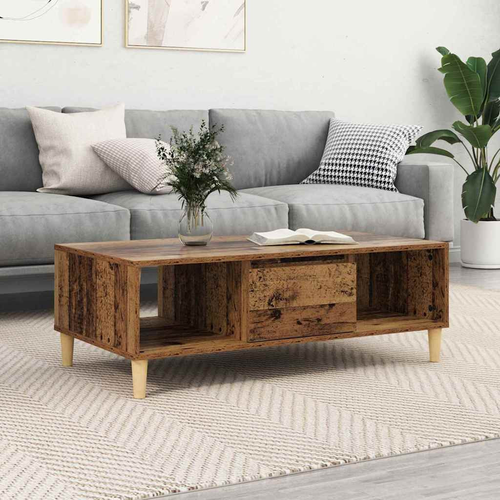 vidaXL Couchtisch Altholz 102 x 55 x 35 cm Holzwerkstoff