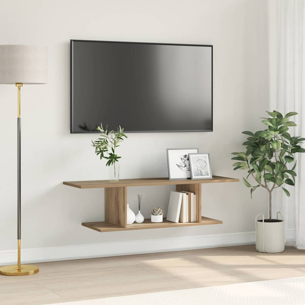 vidaXL TV-Schrankset 102 x 35 x 35 cm Artisan-Eiche Holzwerkstoff