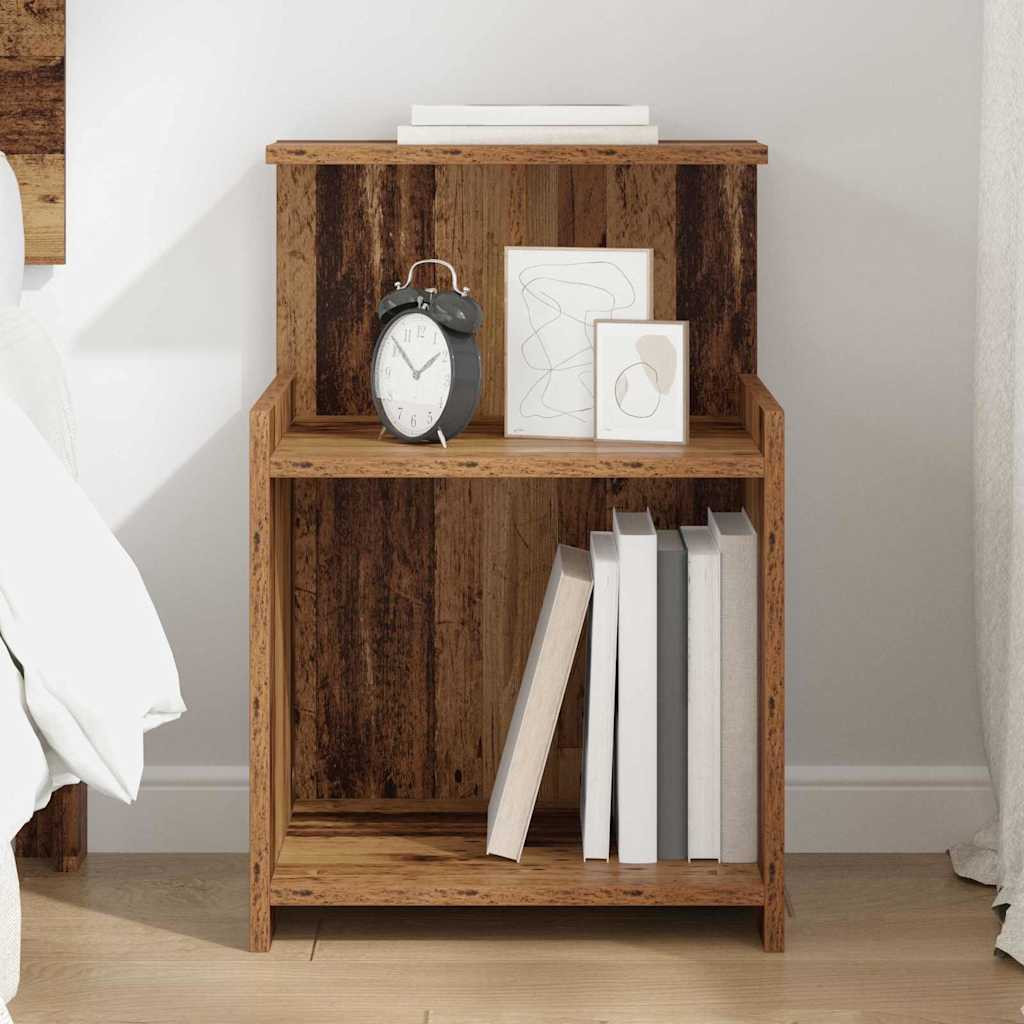 vidaXL Nachttisch Altholz 40 x 35 x 60 cm Holzwerkstoff