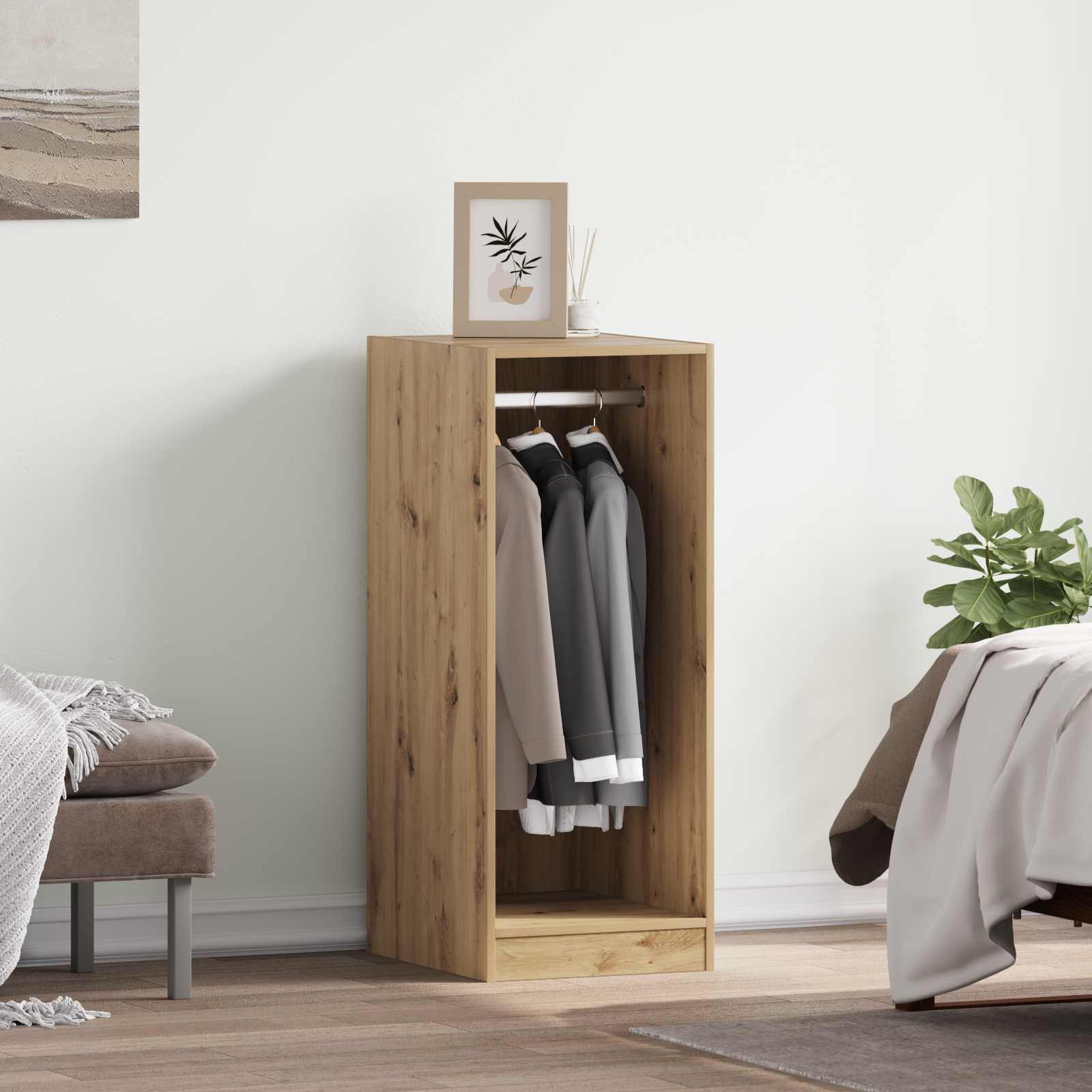 vidaXL Kleiderschrank Artisan-Eiche 41 x 48 x 102 cm