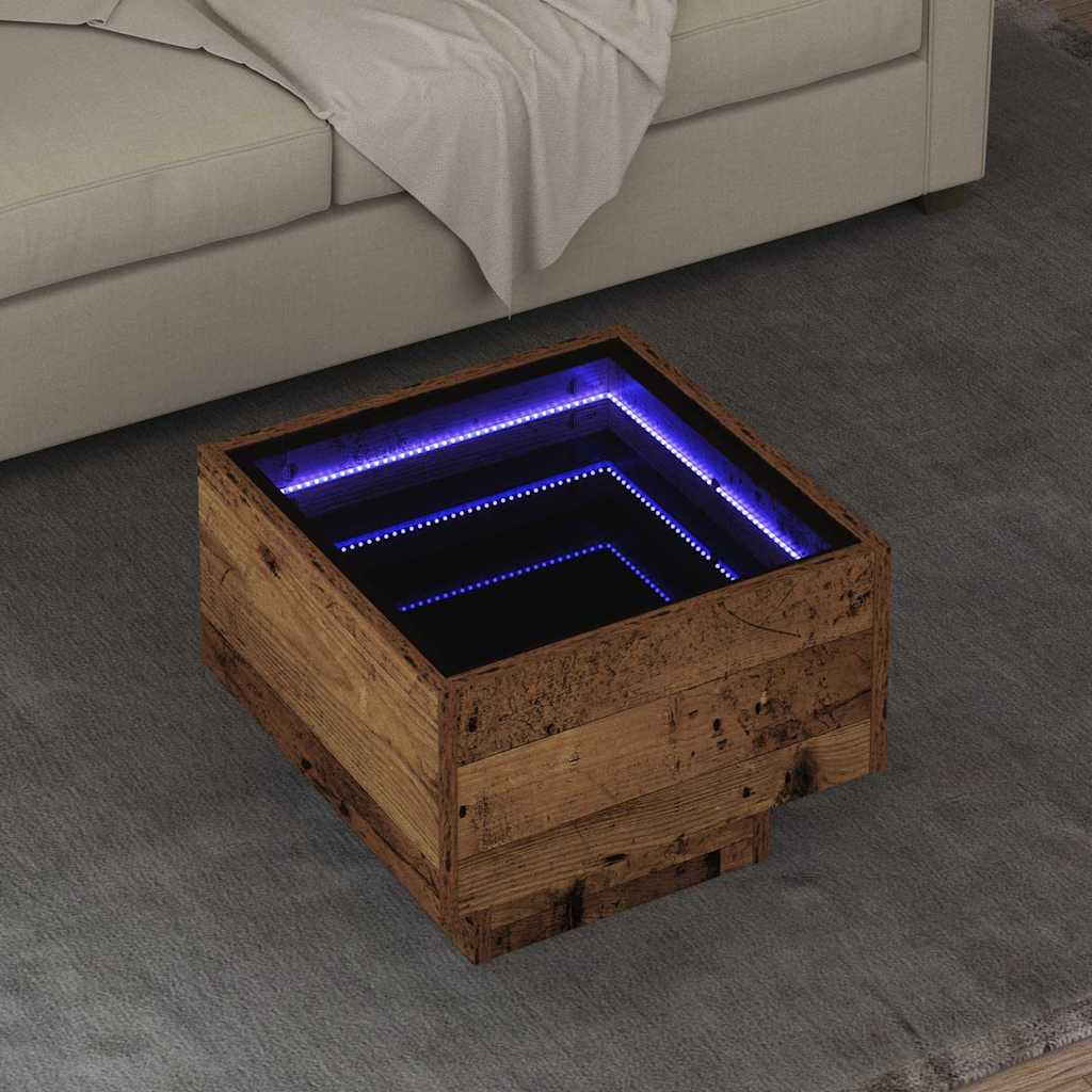 vidaXL Couchtisch Altholz 40 x 40 x 30 cm Holzwerkstoff