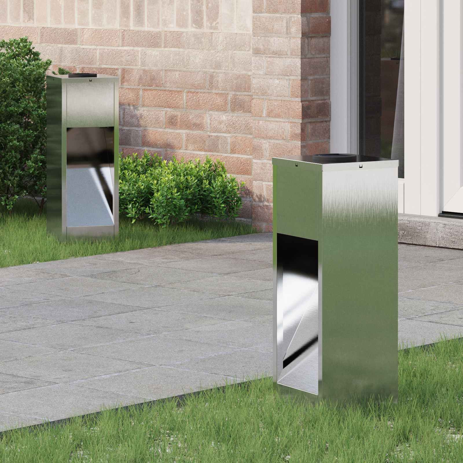 vidaXL Solar LED Wegeleuchte 2 pcs Warmes Weiß 18 x 18 x 50 cm