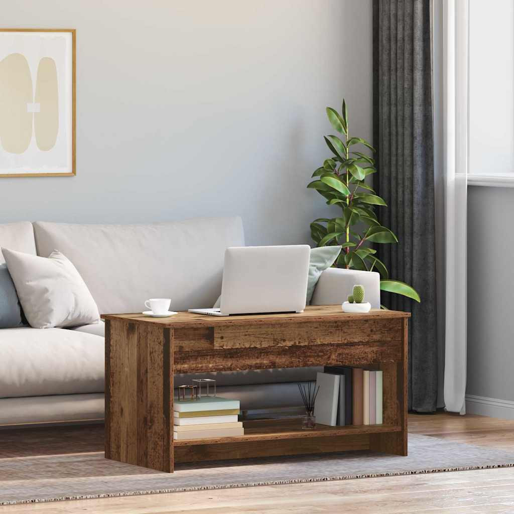 vidaXL Couchtisch Altholz 80 x 50,5 x 41,5 cm Holzwerkstoff
