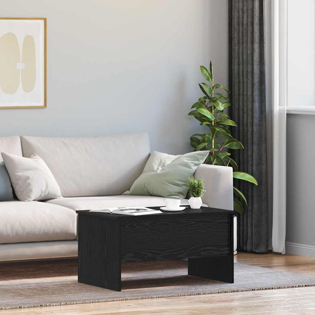 vidaXL Couchtisch Schwarz Eichen-Optik 102 x 50,5 x 46,5 cm