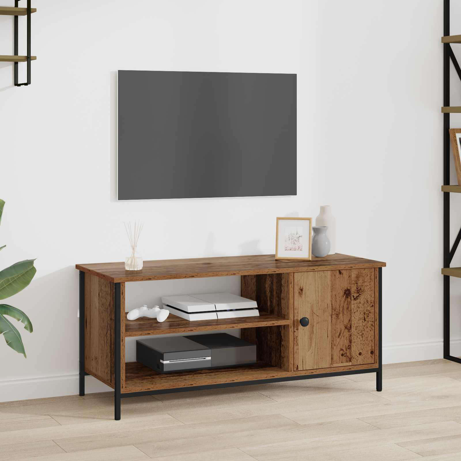 vidaXL TV-Schränk Altholz 100 x 40 x 45 cm Holzwerkstoff