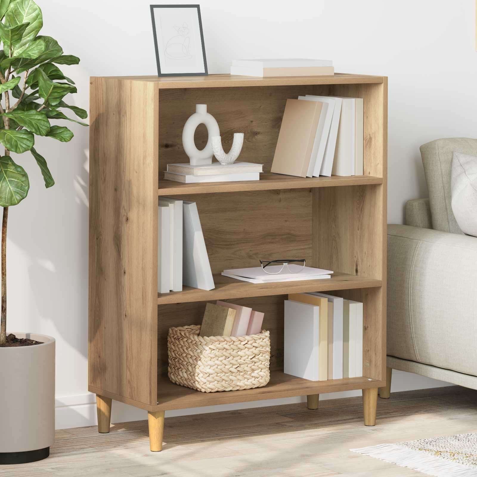 vidaXL Sideboard Artisan-Eiche 69,5 x 32,5 x 90 cm Holzwerkstoff