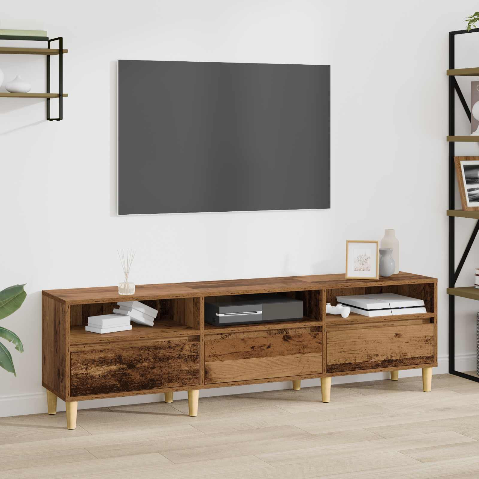 vidaXL TV-Schränk Altholz 150 x 30 x 45 cm Holzwerkstoff