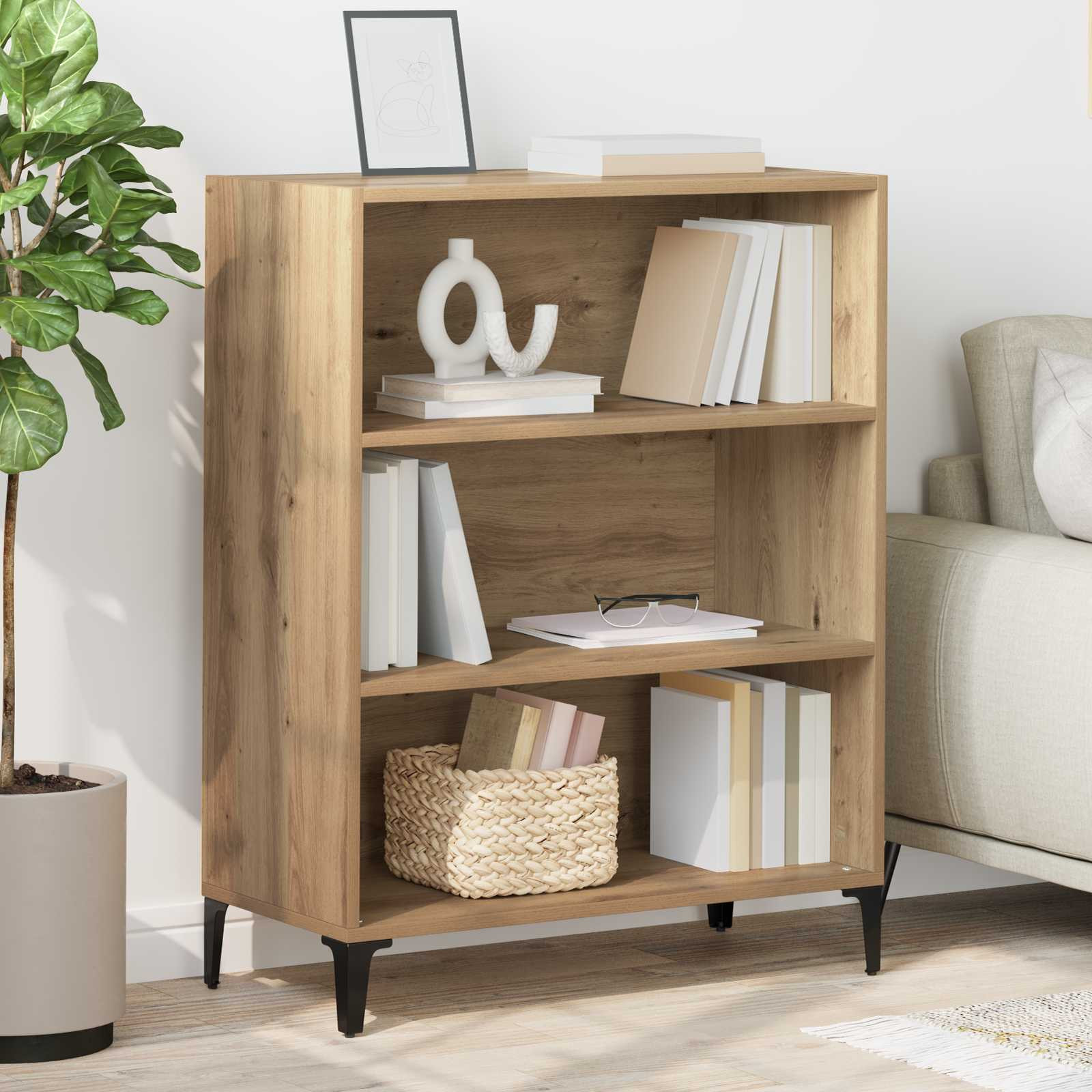 vidaXL Sideboard Artisan-Eiche 69,5 x 32,5 x 90 cm Holzwerkstoff