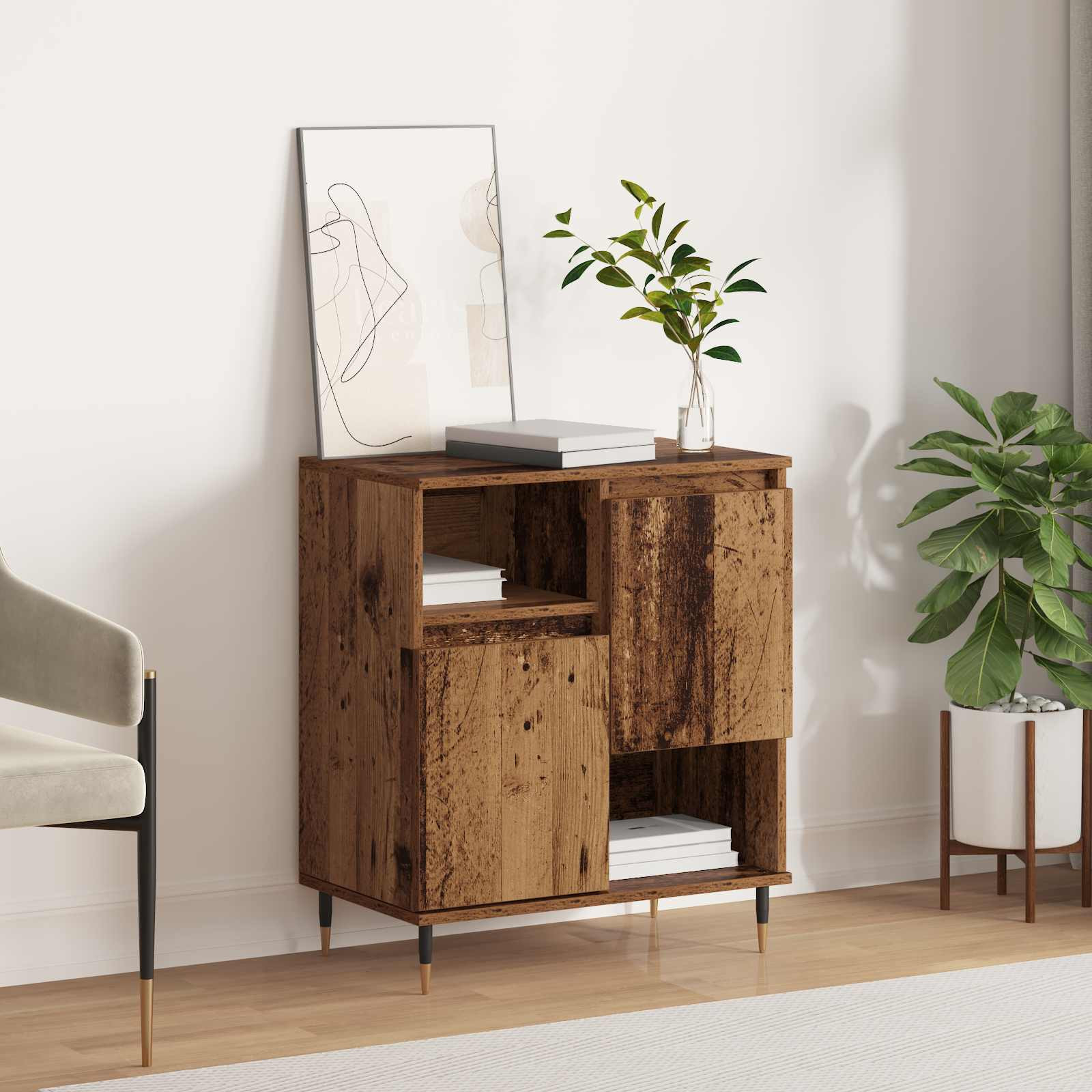 vidaXL Sideboard Altholz 60 x 35 x 70 cm