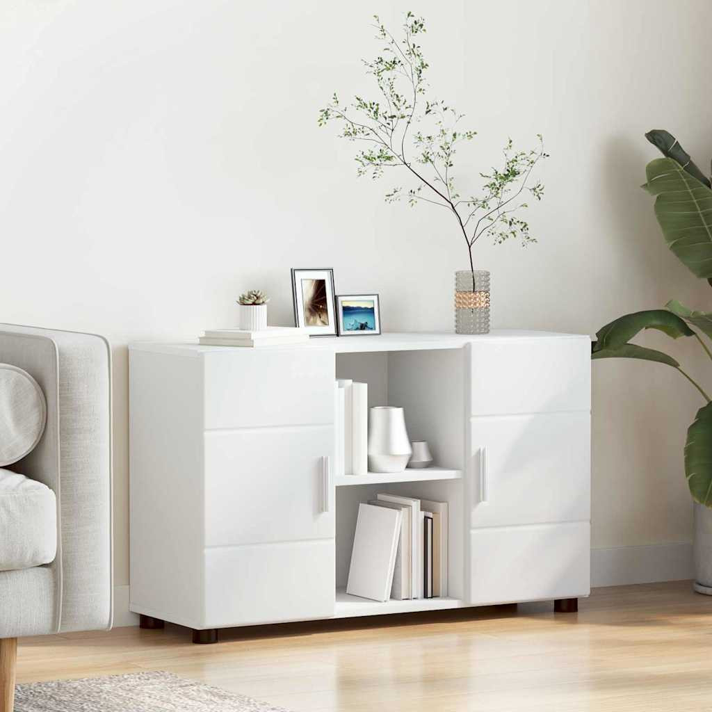 vidaXL Sideboard FLORIN Weiß 88,5 x 30,5 x 55,5 cm Holzwerkstoff