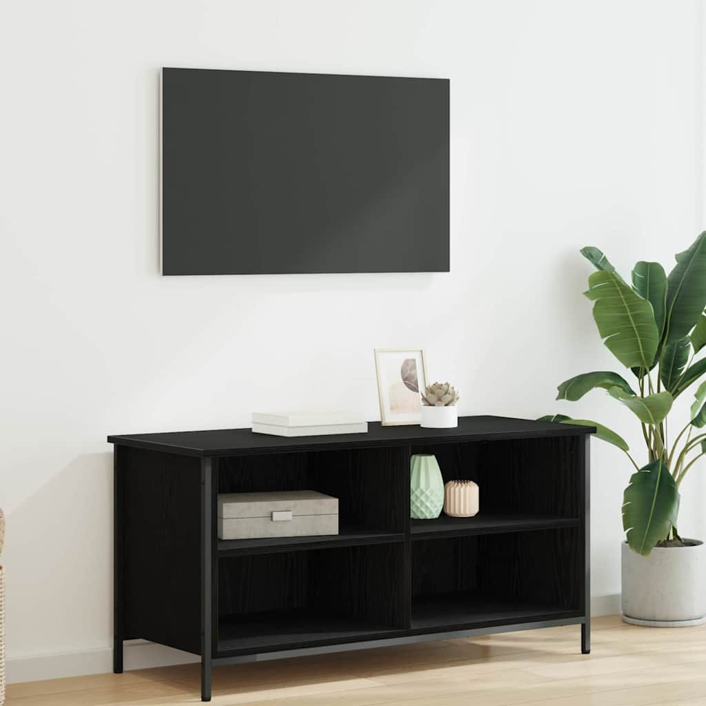 vidaXL TV-Schränk Schwarz Eichen-Optik 100 x 40 x 50 cm Holzwerkstoff