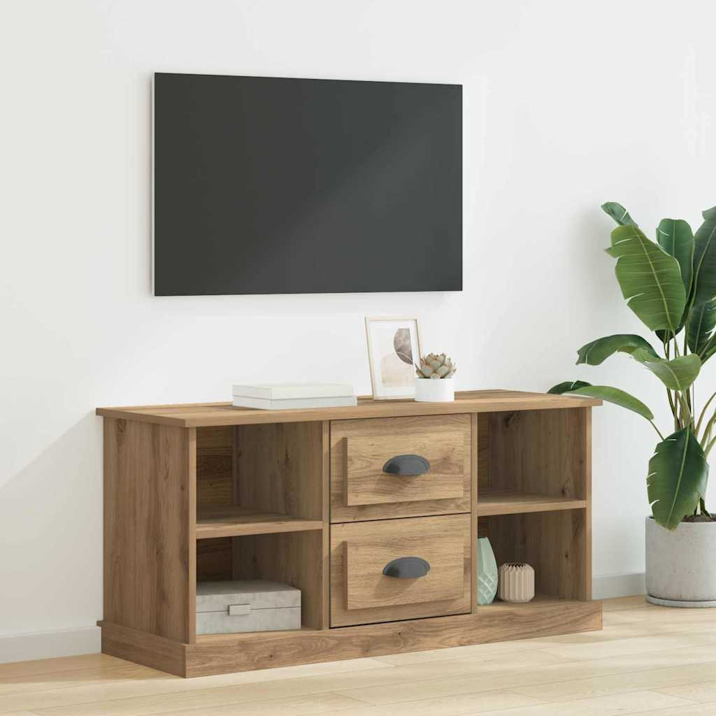 vidaXL TV-Schränk 99,5 x 35,5 x 48 cm Artisan-Eiche Holzwerkstoff