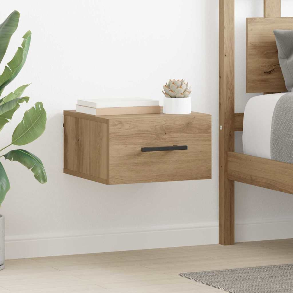 vidaXL Nachttisch 35 x 35 x 20 cm Holzwerkstoff Artisan-Eiche