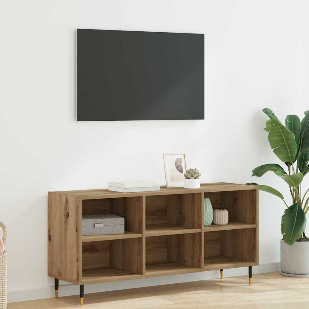 vidaXL TV-Schränk 103,5 x 30 x 50 cm Artisan-Eiche Holzwerkstoff