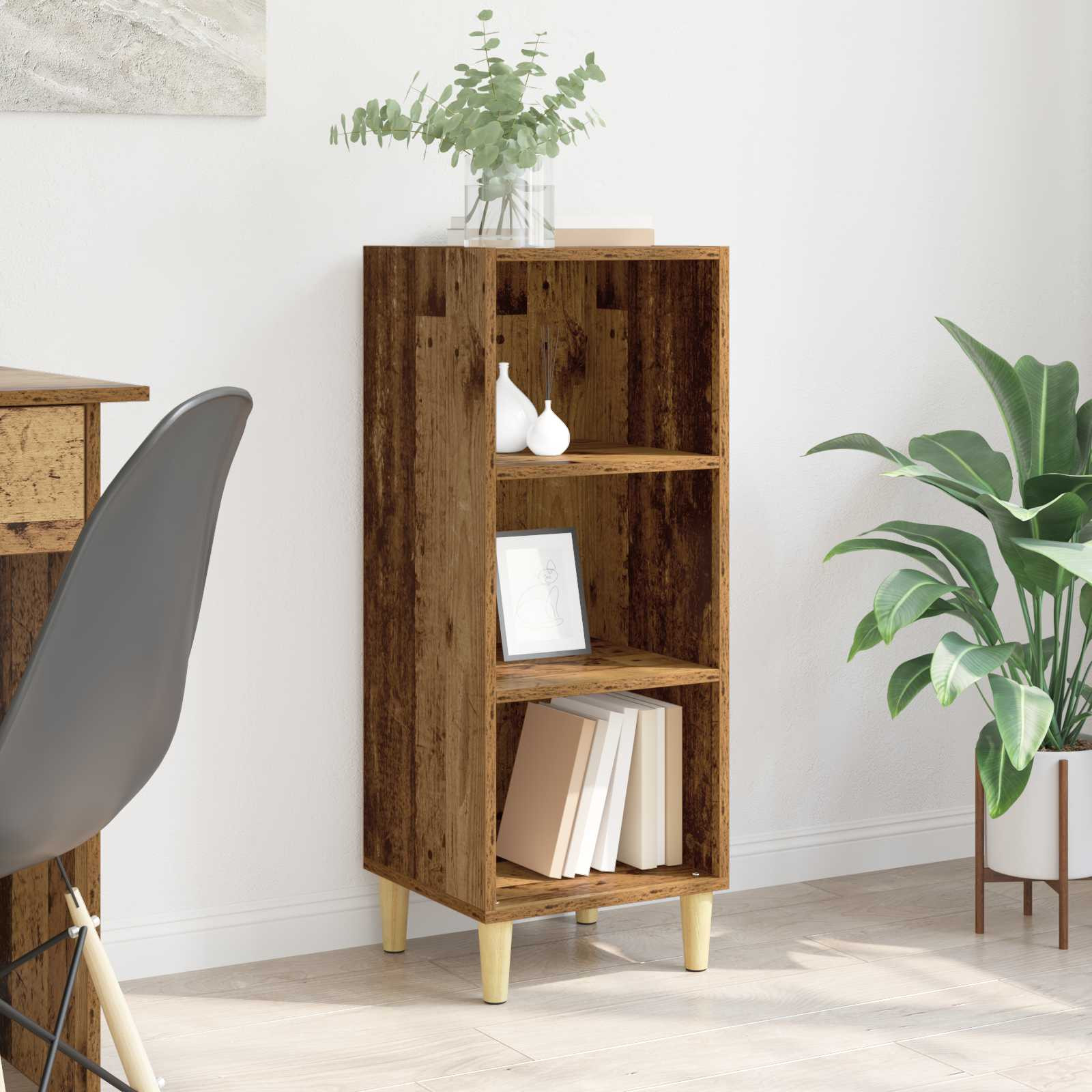 vidaXL Sideboard Altholz 34,5 x 32,5 x 90 cm Holzwerkstoff
